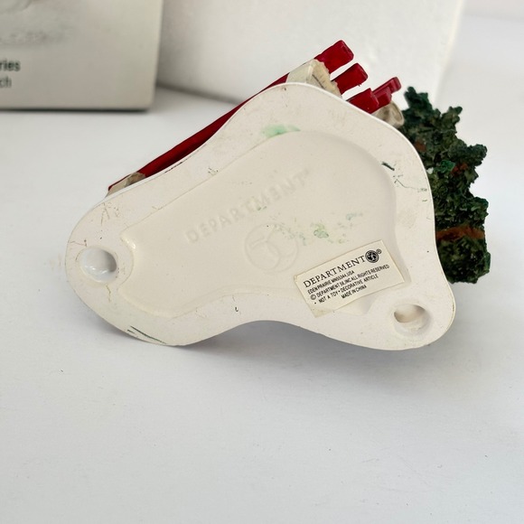 Dept 56 Village Accessories Park Bench Tree #52851 Snow Christmas Village - Picture 6 of 9